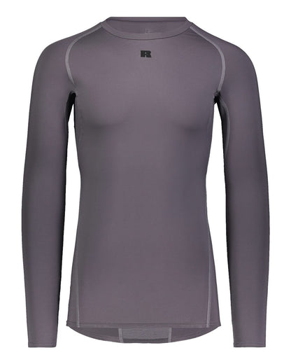 Russell Athletic Unisex CoolCore­® Long Sleeve Compression Shirt R20CPM #color_Stealth