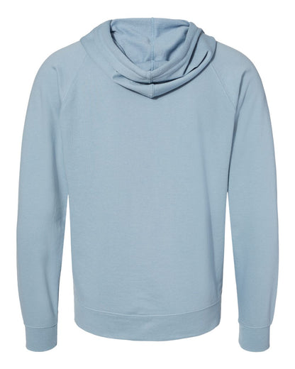 Independent Trading Co. Icon Lightweight Loopback Terry Full-Zip Hooded Sweatshirt SS1000Z #color_Misty Blue