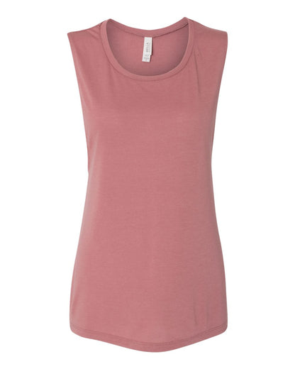 BELLA + CANVAS Women's Flowy Scoop Muscle Tank 8803 #color_Mauve