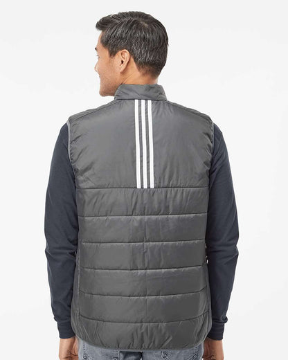 Adidas Men's Puffer Full-Zip Vest A572 #colormdl_Grey Five