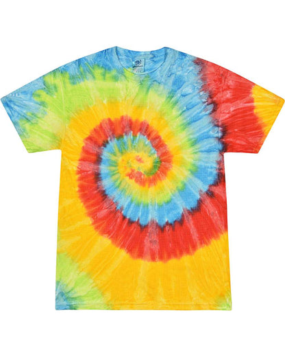 Colortone Unisex Multi-Color Tie-Dyed T-Shirt CD1000 #color_Pastel Neon