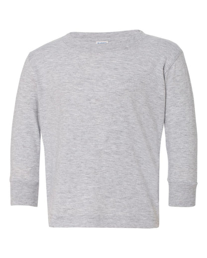 Rabbit Skins Toddler Fine Jersey Long Sleeve Tee 3302 #color_Heather