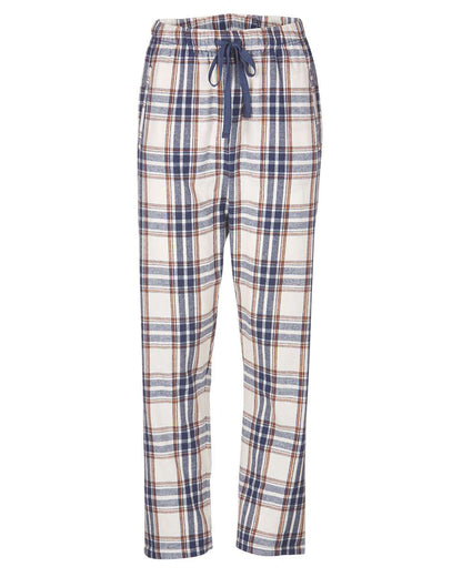 Boxercraft Women's Haley Flannel Pants BW6620 #color_Natural Indigo Plaid