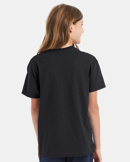 Hanes Authentic Youth T-Shirt 5450 #colormdl_Charcoal Heather