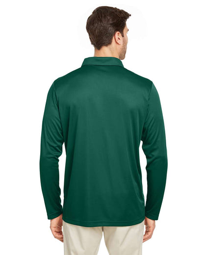 Team 365 Men's Zone Performance Long Sleeve Polo TT51L #colormdl_Sport Forest