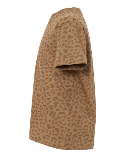 Rabbit Skins Toddler Fine Jersey Tee 3321 #color_Brown Leopard