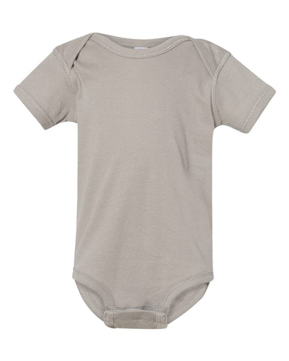 Rabbit Skins Infant Baby Rib Bodysuit 4400 #color_Titanium