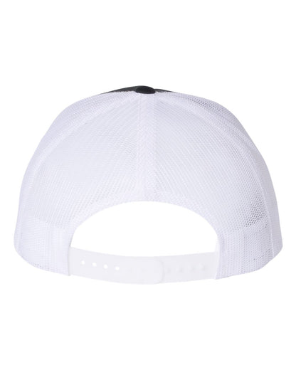 Richardson Five-Panel Trucker Cap 112FP #color_Navy/ White