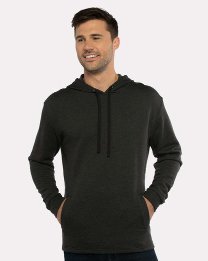 Next Level Malibu Welt Pocket Hoodie 9300 #colormdl_Heather Black