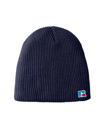 Russell Athletic Core R Patch Beanie UB89UHB #color_Navy