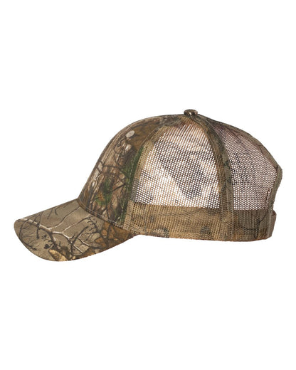 Kati Camo Woven USA Flag Mesh Cap LC350M #color_Xtra/ Xtra/ USA Flag Mesh