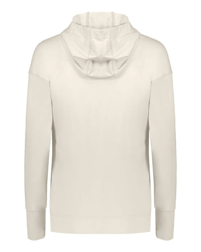 Holloway Women's Eco Revive™ Ventura Soft Knit Hooded Sweatshirt 222798 #color_Birch