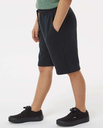 Independent Trading Co. Youth Lightweight Special Blend Fleece Shorts PRM16SRT #colormdl_Black