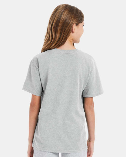 Hanes Youth Perfect-T T-Shirt 498Y #colormdl_Ash