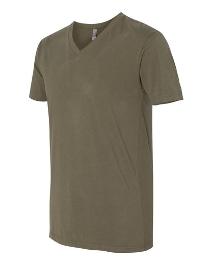 Next Level Sueded V-Neck T-Shirt 6440 #color_Military Green