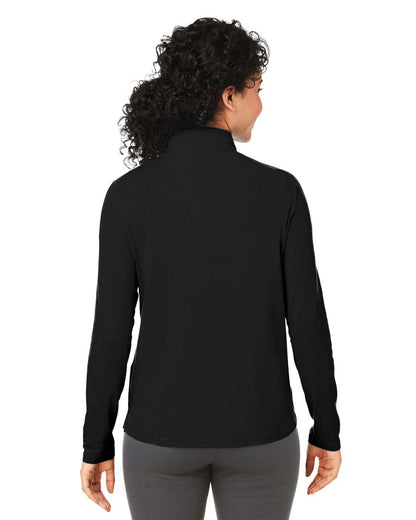 Devon & Jones Women's Raleigh Stretch Quarter-Zip Pullover DG425W #colormdl_Black