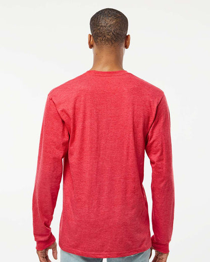 Tultex Heavyweight Jersey Long Sleeve T-Shirt 291 #colormdl_Heather Red