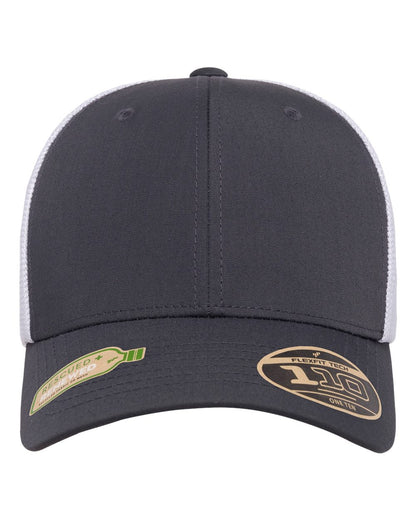 Flexfit 110® Recycled Mesh Cap 110R #color_Charcoal/ White
