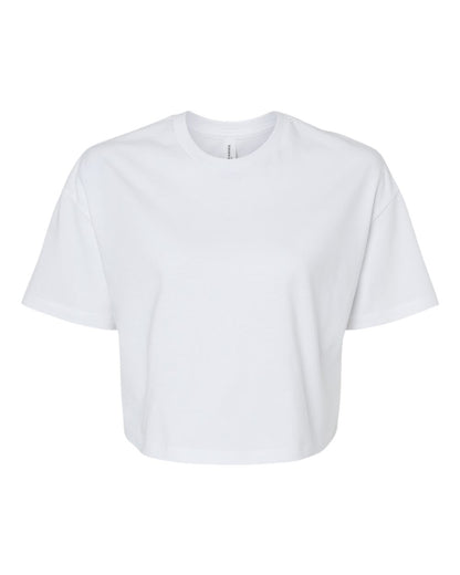 BELLA + CANVAS Women's Jersey Crop Tee 6482 #color_White