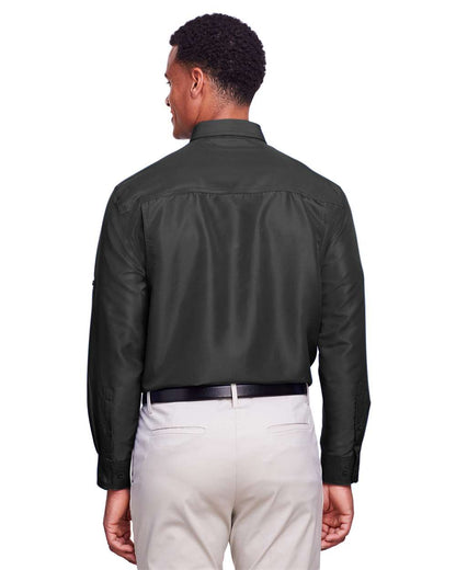 Harriton Men's Key West Performance Staff Shirt M580L #colormdl_Dark Charcoal