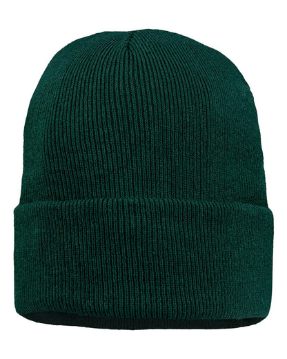 Sportsman 12" Jersey Lined Cuffed Beanie SP12JL #color_Forest Green