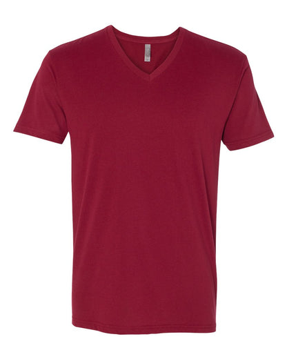 Next Level Sueded V-Neck T-Shirt 6440 #color_Cardinal