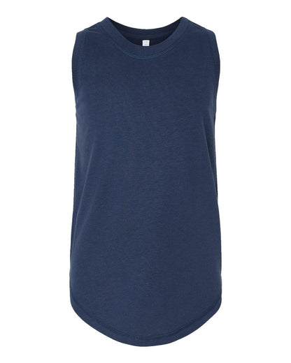 LAT Girls' Relaxed Fine Jersey Tank 2692 #color_Denim
