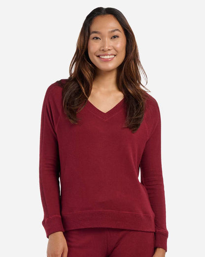 Boxercraft Women's Cuddle V-Neck Pullover BW1201 #colormdl_Mantra Red