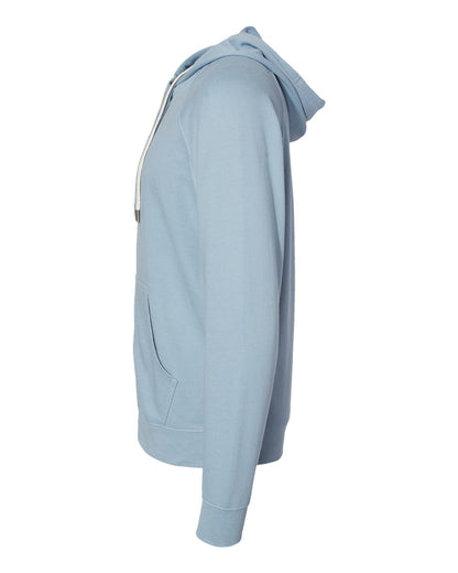 Independent Trading Co. Icon Lightweight Loopback Terry Full-Zip Hooded Sweatshirt SS1000Z #color_Misty Blue