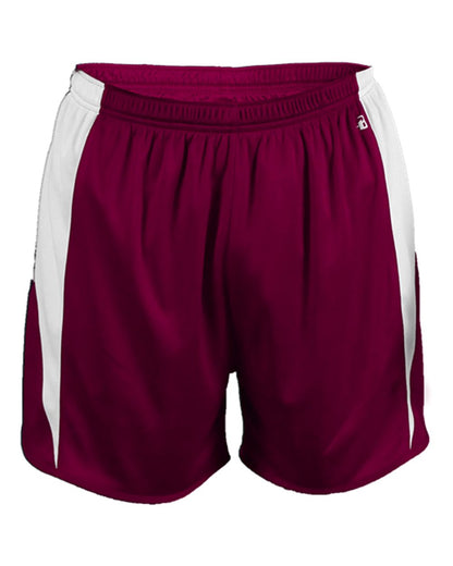 Alleson Athletic Youth Stride Shorts 2273 #color_Maroon/ White