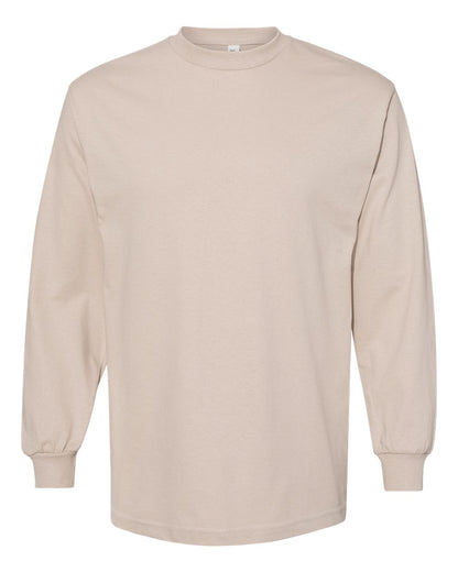 American Apparel Unisex Heavyweight Cotton Long Sleeve Tee 1304 #color_Sand
