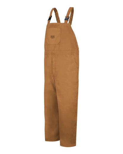 Red Kap Men's Insulated Blended Duck Bib Overall BD30 #color_Brown Duck