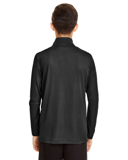 Team 365 Youth Zone Performance Quarter-Zip Pullover TT31Y #colormdl_Black