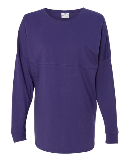 J. America Unisex Game Day Jersey Long Sleeve T-Shirt 8229 #color_Purple