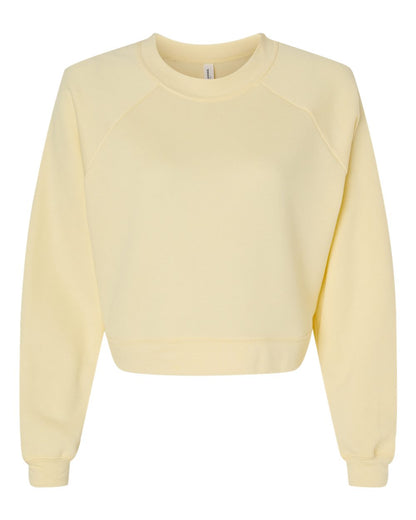 BELLA + CANVAS Women's Raglan Pullover Fleece 7505 #color_French Vanilla