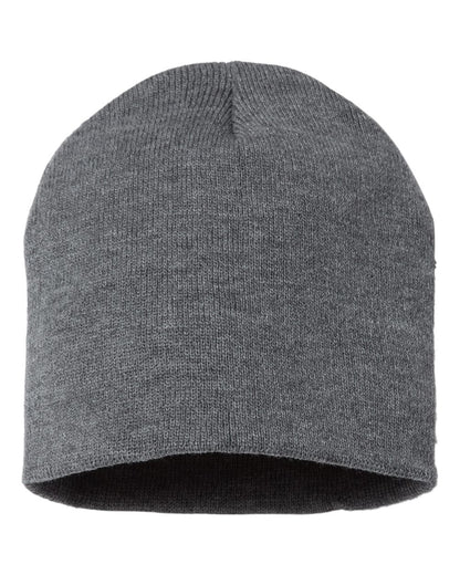 Sportsman 8" Beanie SP08 #color_Dark Heather Grey