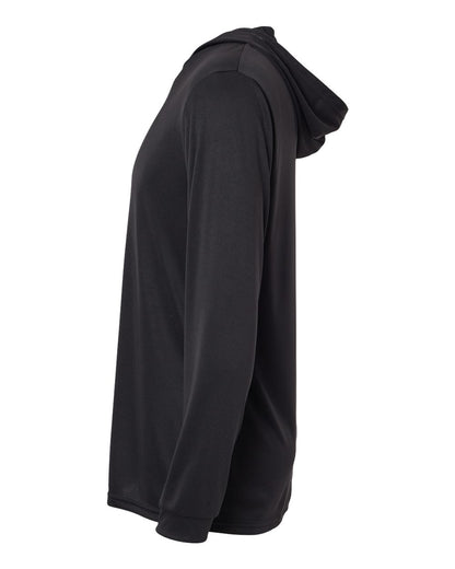 Paragon Unisex Bahama Performance Hooded Long Sleeve T-Shirt 220 #color_Black