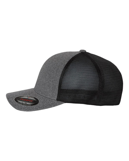 Flexfit Unipanel™ Trucker Cap 5511UP #color_Melange Heather/ Black