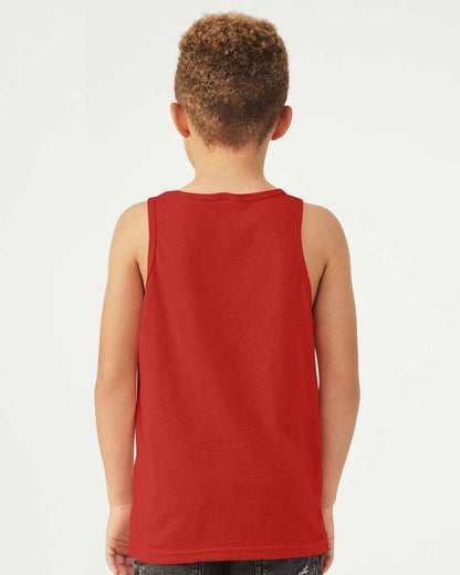 BELLA + CANVAS Youth Jersey Tank 3480Y #colormdl_Red