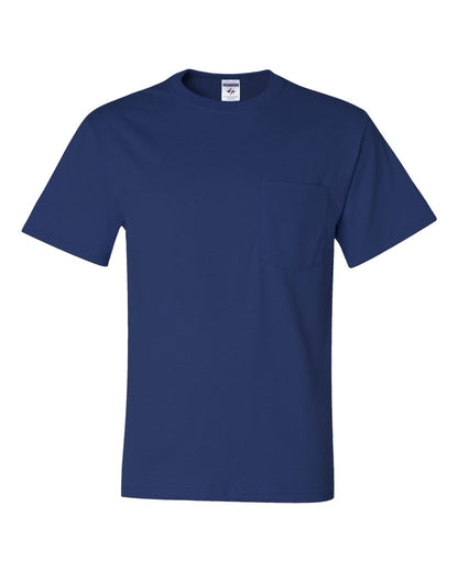 JERZEES Unisex Dri-Power® 50/50 Pocket T-Shirt 29MPR #color_Royal