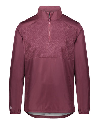 Holloway Men's SeriesX Quarter-Zip Pullover 229533 #color_Maroon