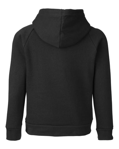 Under Armour Youth Rival Fleece Hooded Sweatshirt 1379792 #color_Black/ White