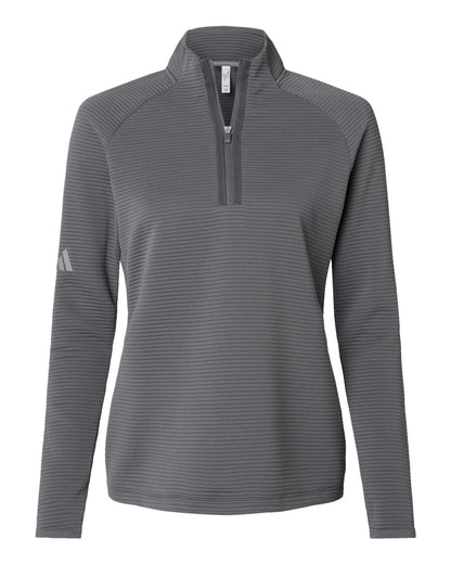 Adidas Women's Spacer Quarter-Zip Pullover A589 #color_Grey Five