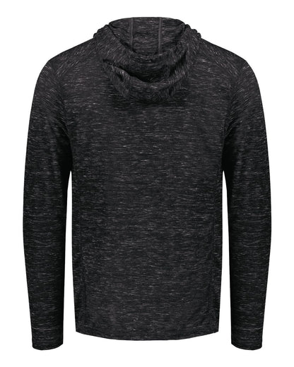 Holloway Men's Eco Revive™ Monterey Hooded Sweatshirt 222745 #color_Black Heather