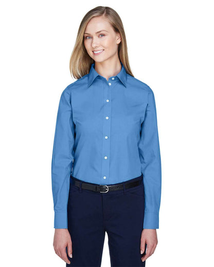 Devon & Jones Women's Crown Collection® Broadcloth Woven Dress Shirt D620W #colormdl_French Blue