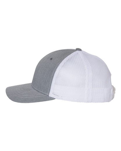 Richardson Youth Trucker Snapback Cap 112Y #color_Heather Grey/ White