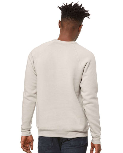 BELLA + CANVAS Sponge Fleece Raglan Crewneck Sweatshirt 3901 #colormdl_Heather Dust