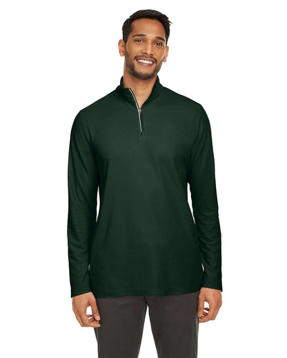 CORE365 Men's Fusion ChromaSoft™ Pique Quarter-Zip Pullover CE405 #colormdl_Forest