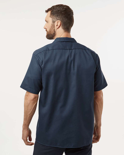 Dickies Men's Tall Short Sleeve Work Shirt 2574T #colormdl_Dark Navy
