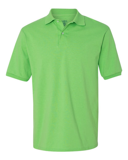 JERZEES Men's SpotShield® 50/50 Polo 437MSR #color_Kiwi